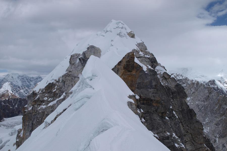 Island, Lobuche peak with ABC