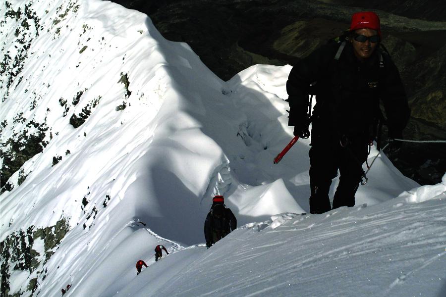 Climbing Island Peak