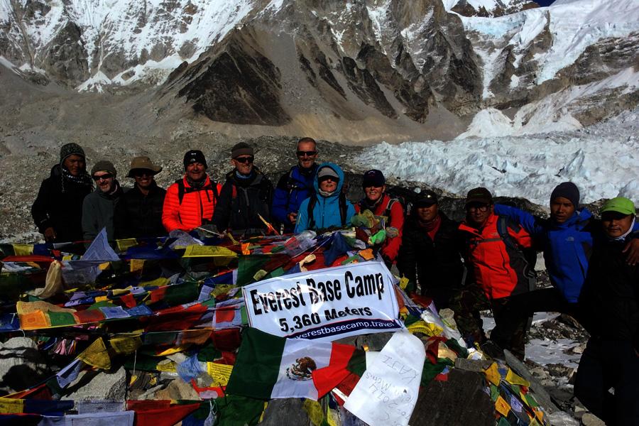 Trekkers successfully made the Everest Base Camp