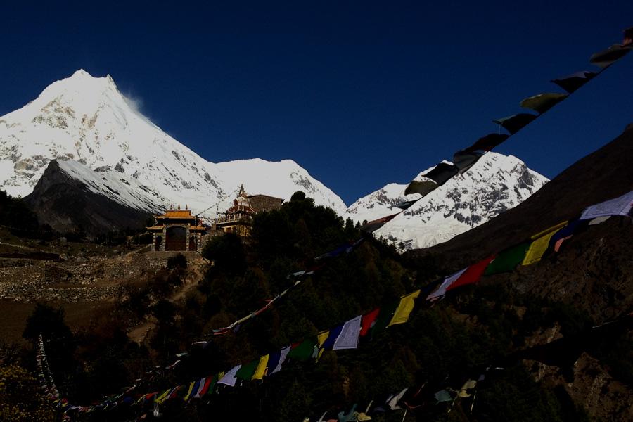 View from Manaslu from Sama Gaon